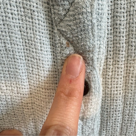 Free People Artisan De Luxe Button Down Tie Dye Small Gauze Boho Top Coastal - Picture 8 of 9